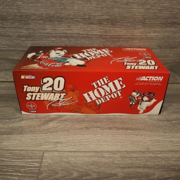 Tony Stewart #20 Coca Cola Bank Car Rare 2001 1/24 Scale NASCAR Polar Bear RCCA - Picture 2 of 12